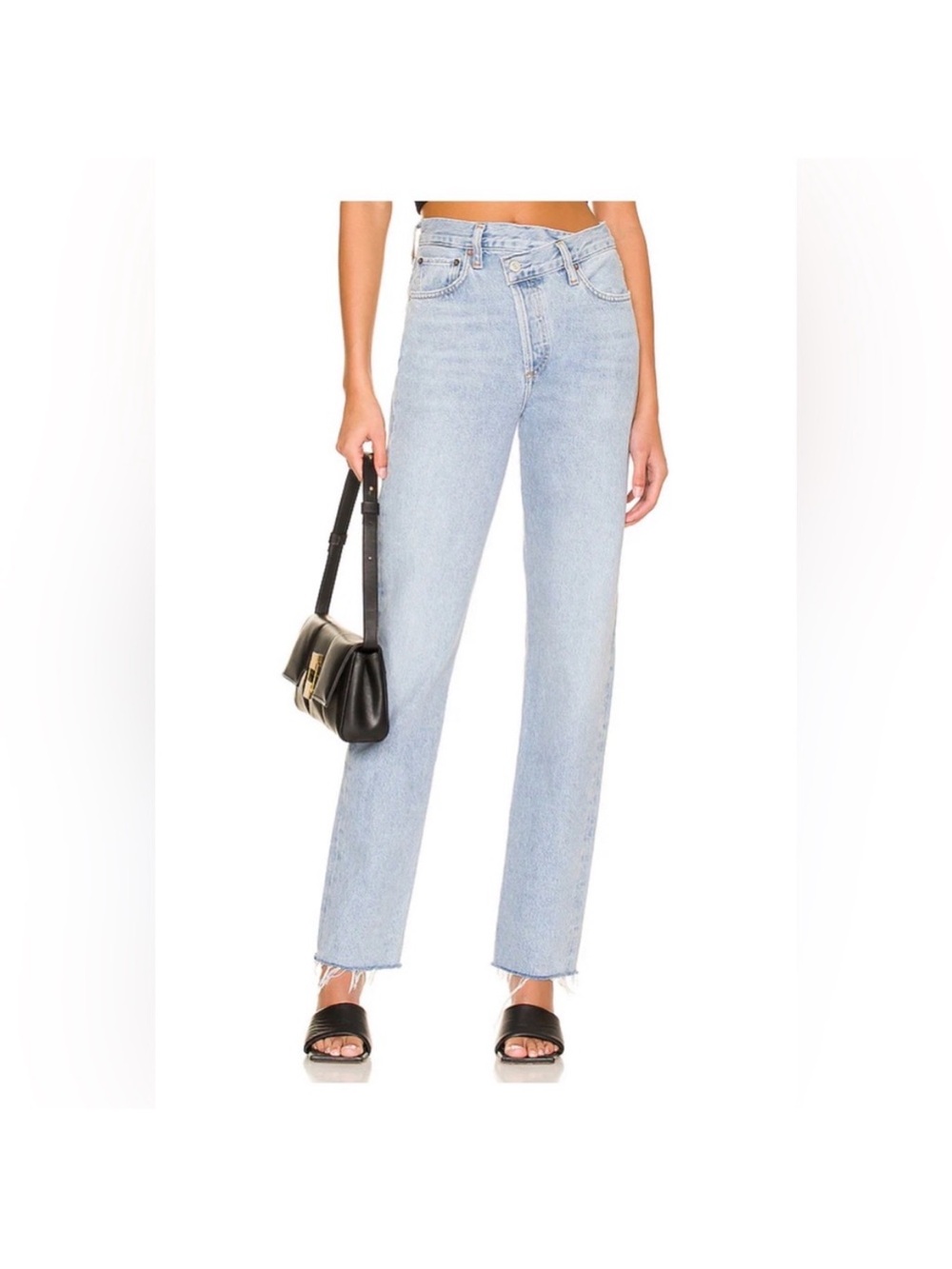 Agolde Criss Cross Straight Jean in
Dimension. Size 26. EUC